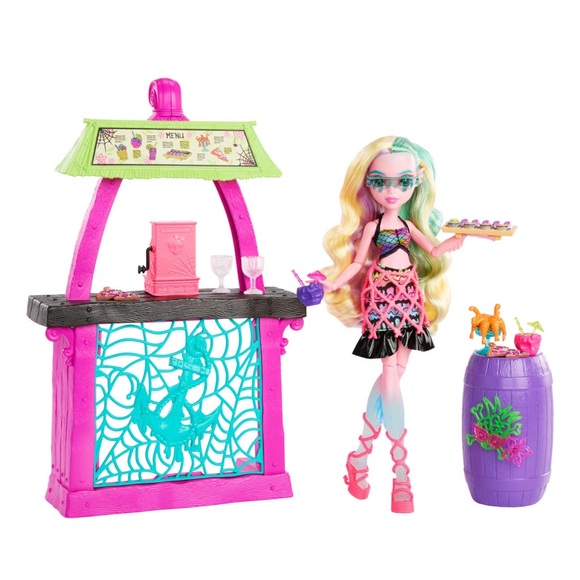Monster High®: Scare-adise Island Lagoona Blue™ Snack Shack Playset-New - Picture 7 of 9